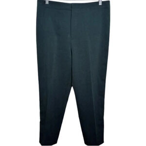 Club Monaco Womens  12 Dark Green Tapered Leg Crepe Trouser